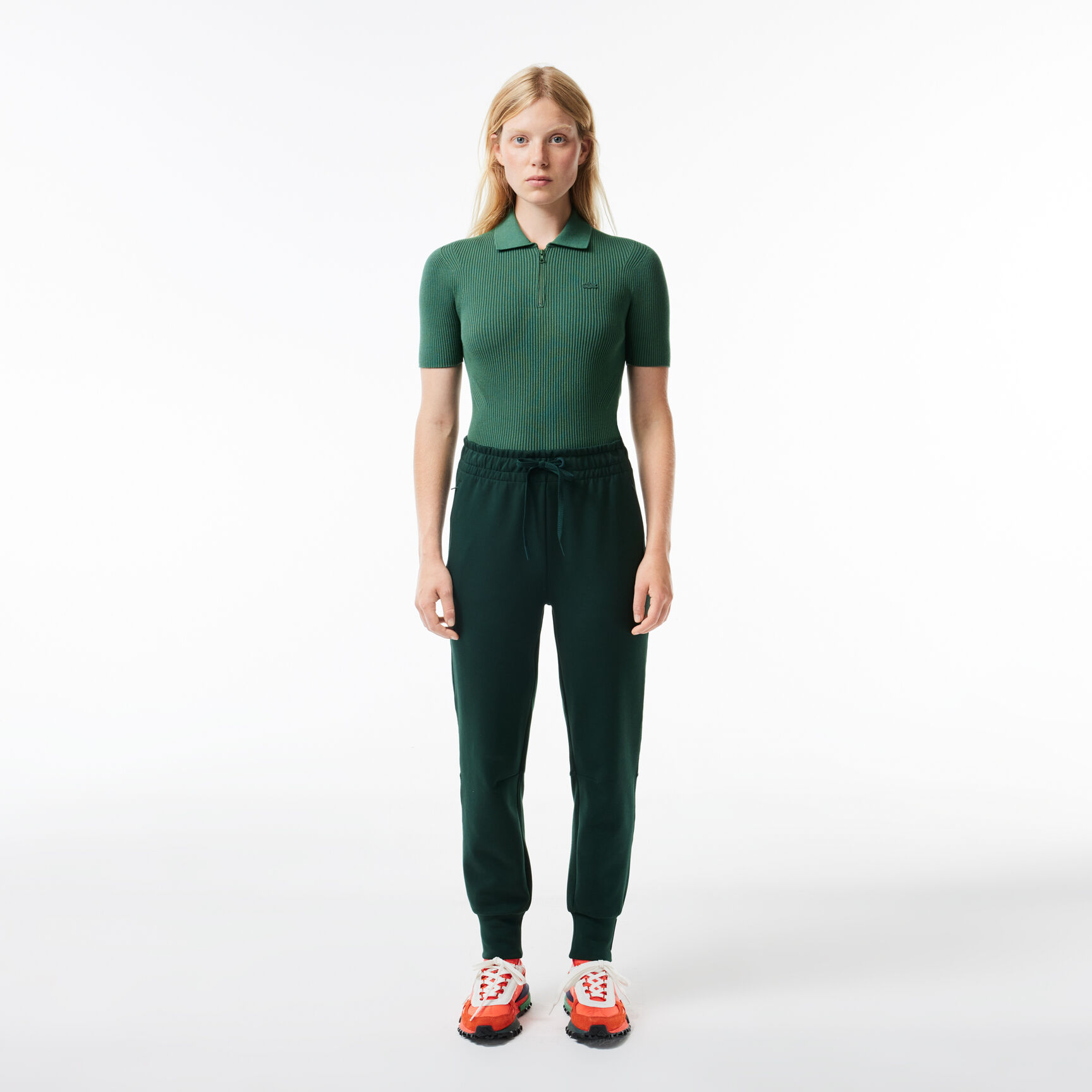 بنطال رياضي قطني Women's Lacoste Two-Ply Jogger Trackpants - XF0343-00-YZP