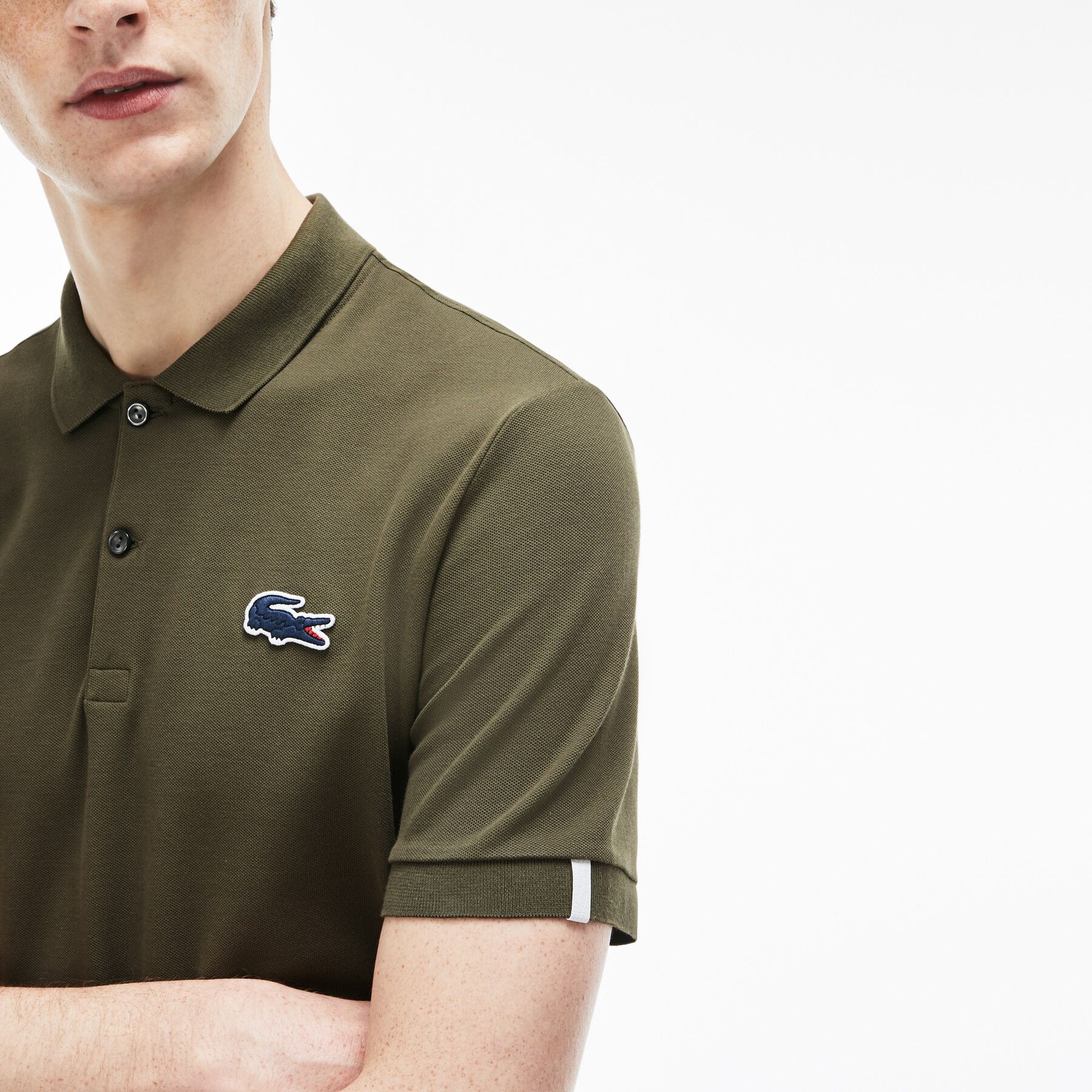 men s lacoste live slim fit stretch mini piqu  polo shirt
