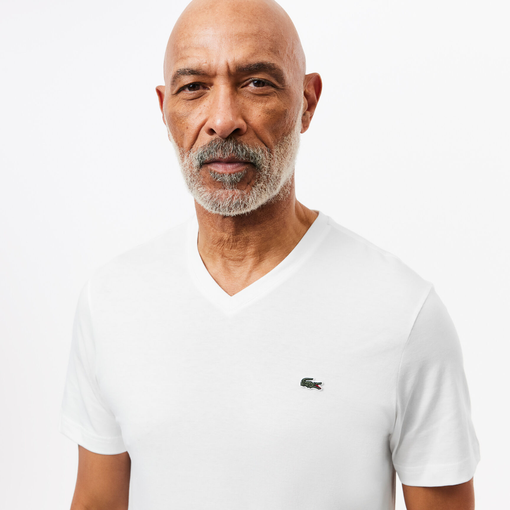 Men's V-neck Cotton T-shirt - TH2036-00-001