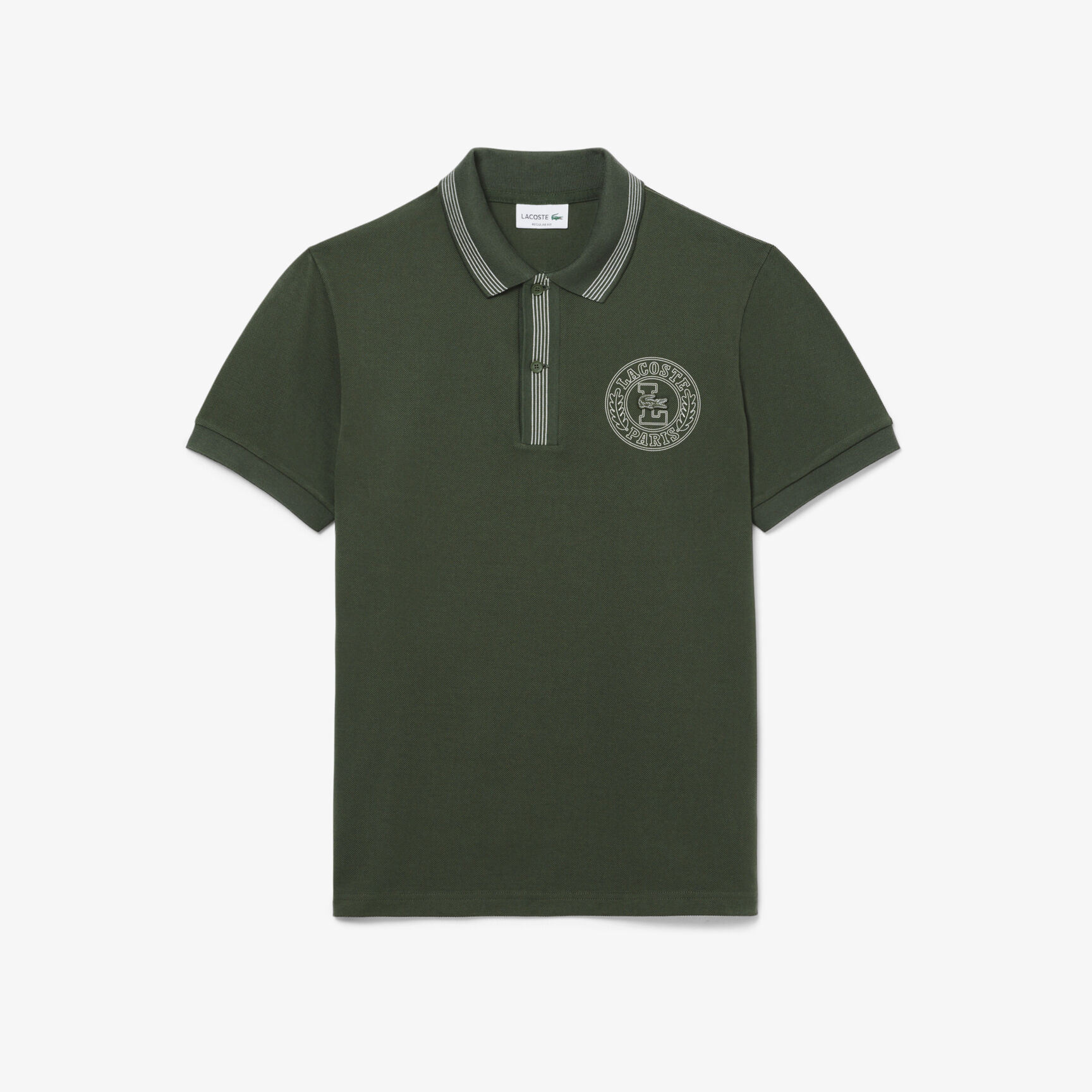 Regular Fit L.12.12 Badge Print Polo Shirt Regular Fit L.12.12 Badge Print Polo Shirt - PH9960-00-HCF