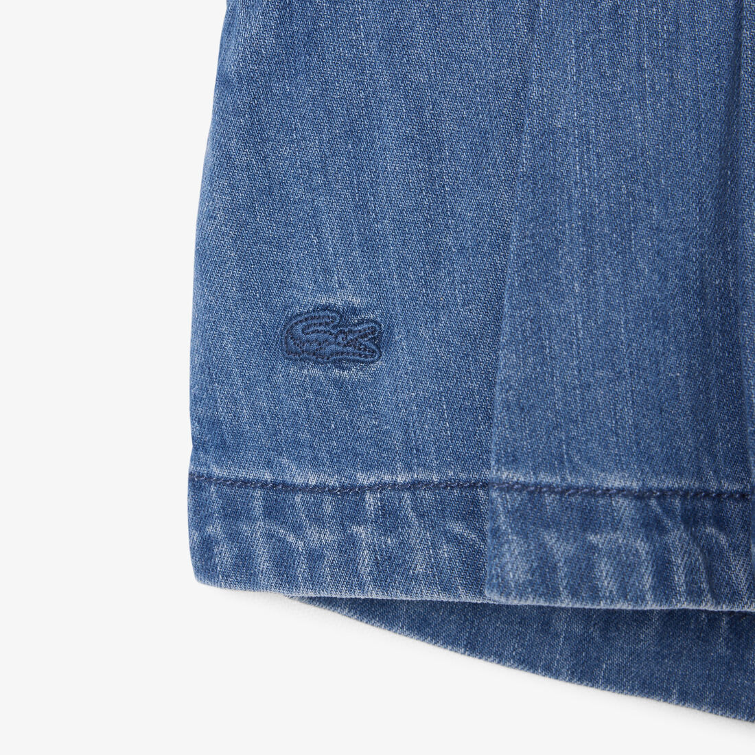 lacoste pleated denim skort