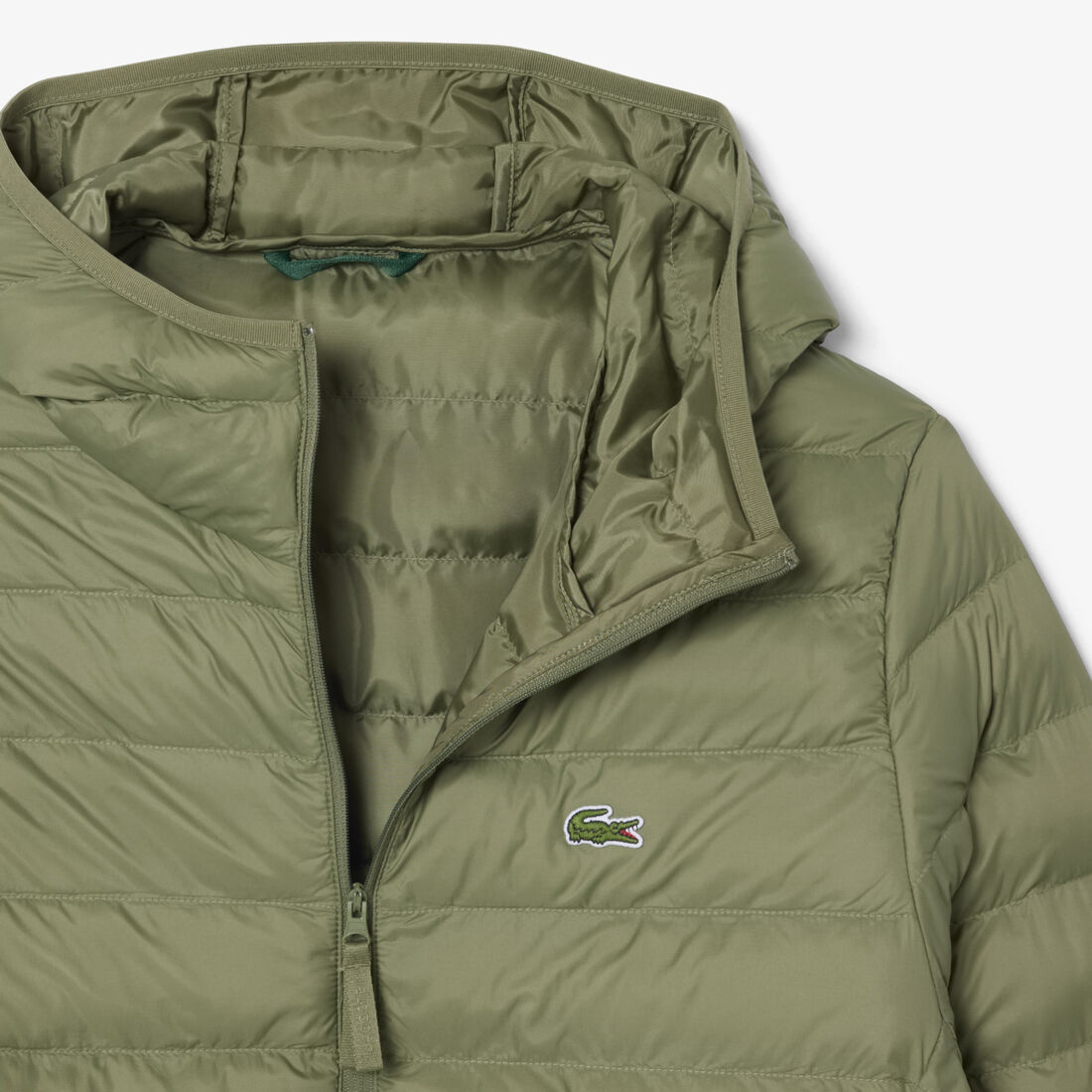 lacoste water repellent down windbreaker