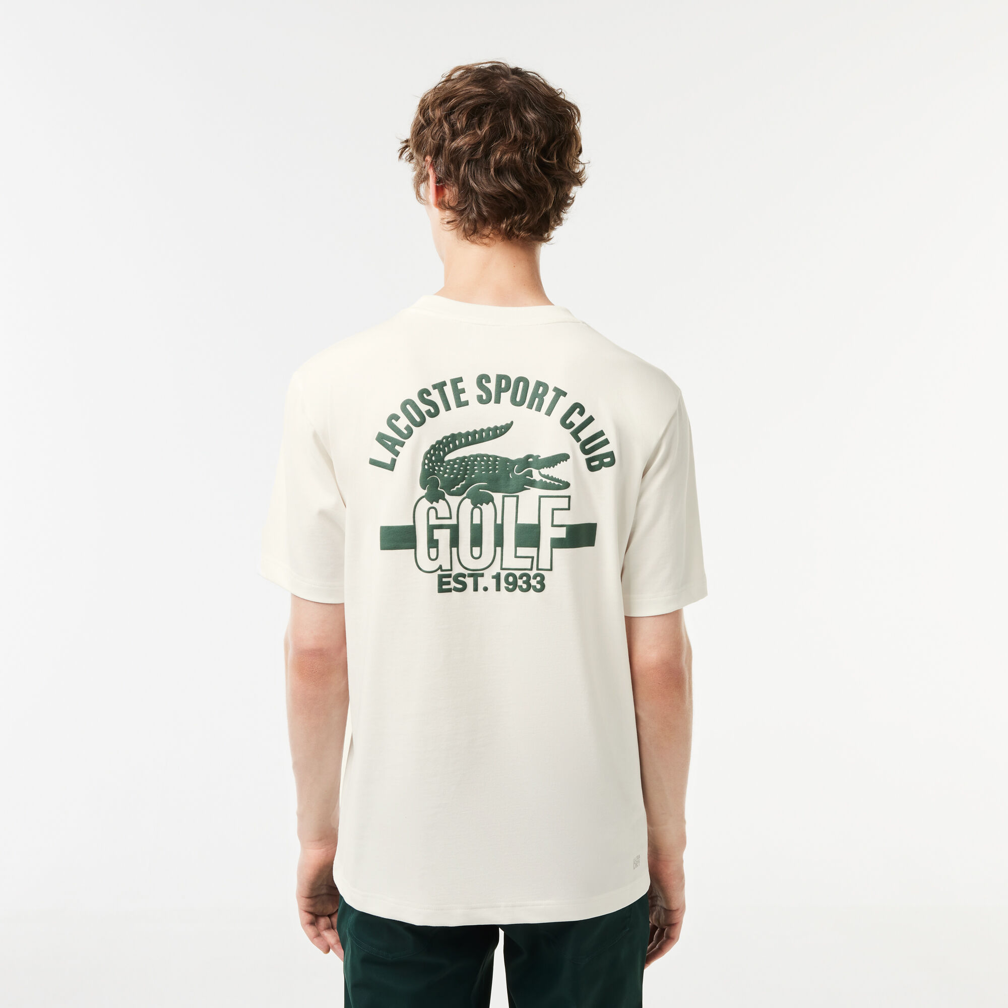 Relaxed Fit Cotton Golf T-shirt, White | LACOSTE UAE