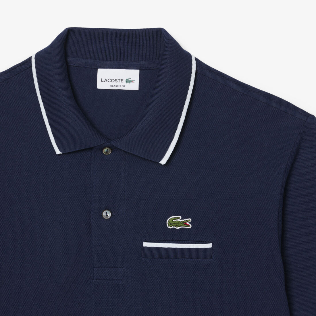 Classic Fit Pocket Accent L.12.12 Polo Shirt Classic Fit Pocket Accent L.12.12 Polo Shirt - PH9838-00-HHW
