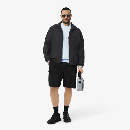 Water-repellent Hooded Track Jacket