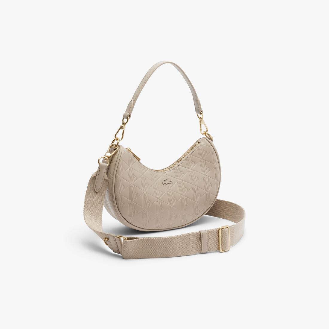 محفظة ماهيكي الجلدية المنقوشة على شكل نصف قمر Maheki Embossed Leather Half Moon Purse - NF4710MH-Q47