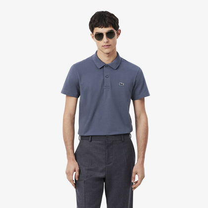 lacoste regular fit cotton blend polo shirt