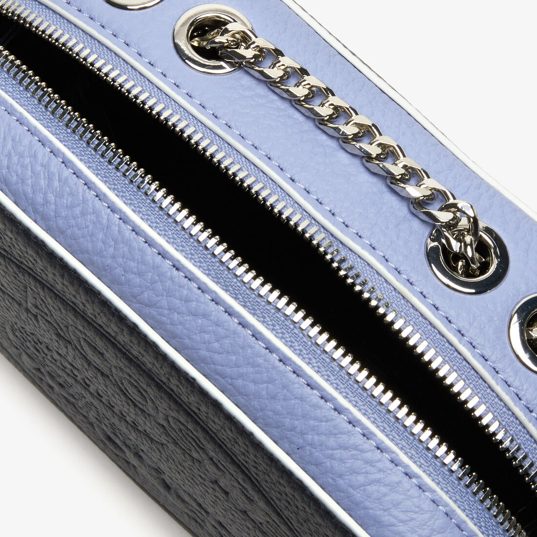 حقيبة نسائية على الكتف بسحاب من الجلد بثلاث ألوان من مجموعة Croco Crew حقيبة نسائية على الكتف بسحاب من الجلد بثلاث ألوان من مجموعة Croco Crew