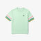 lacoste women s crew neck striped accents honeycomb cotton t shirt