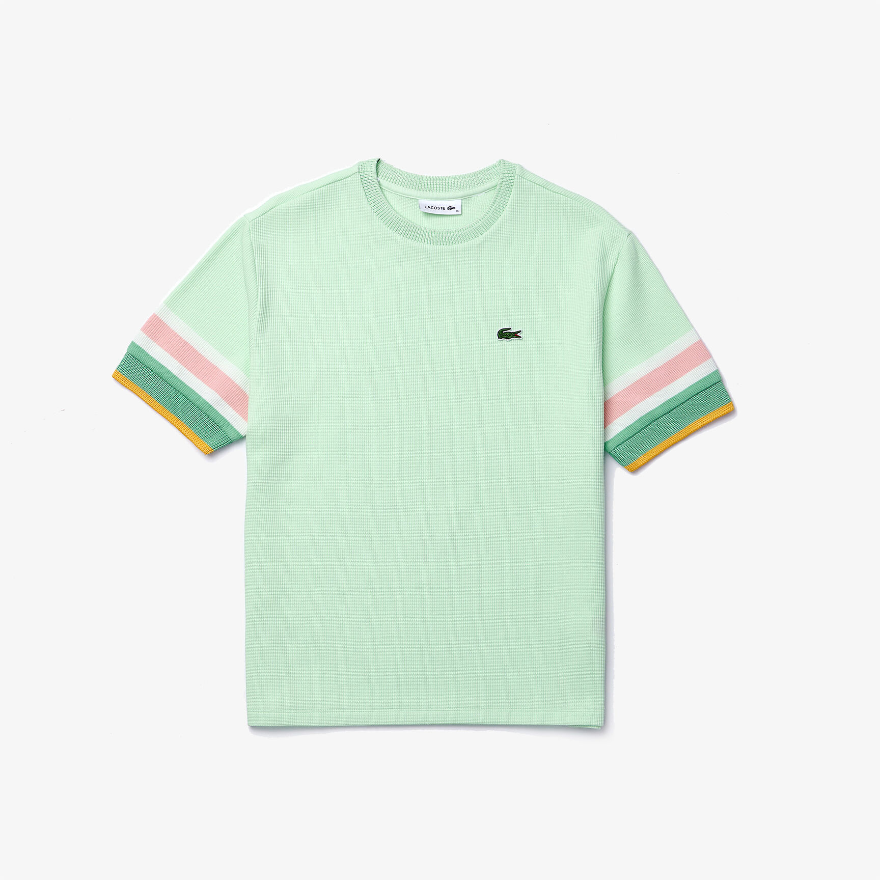 تي شيرت قطن خلية النحل للنساء مع تفاصيل مقلمة وفتحة رقبة مستديرة تي شيرت قطن خلية النحل للنساء مع تفاصيل مقلمة وفتحة رقبة مستديرة