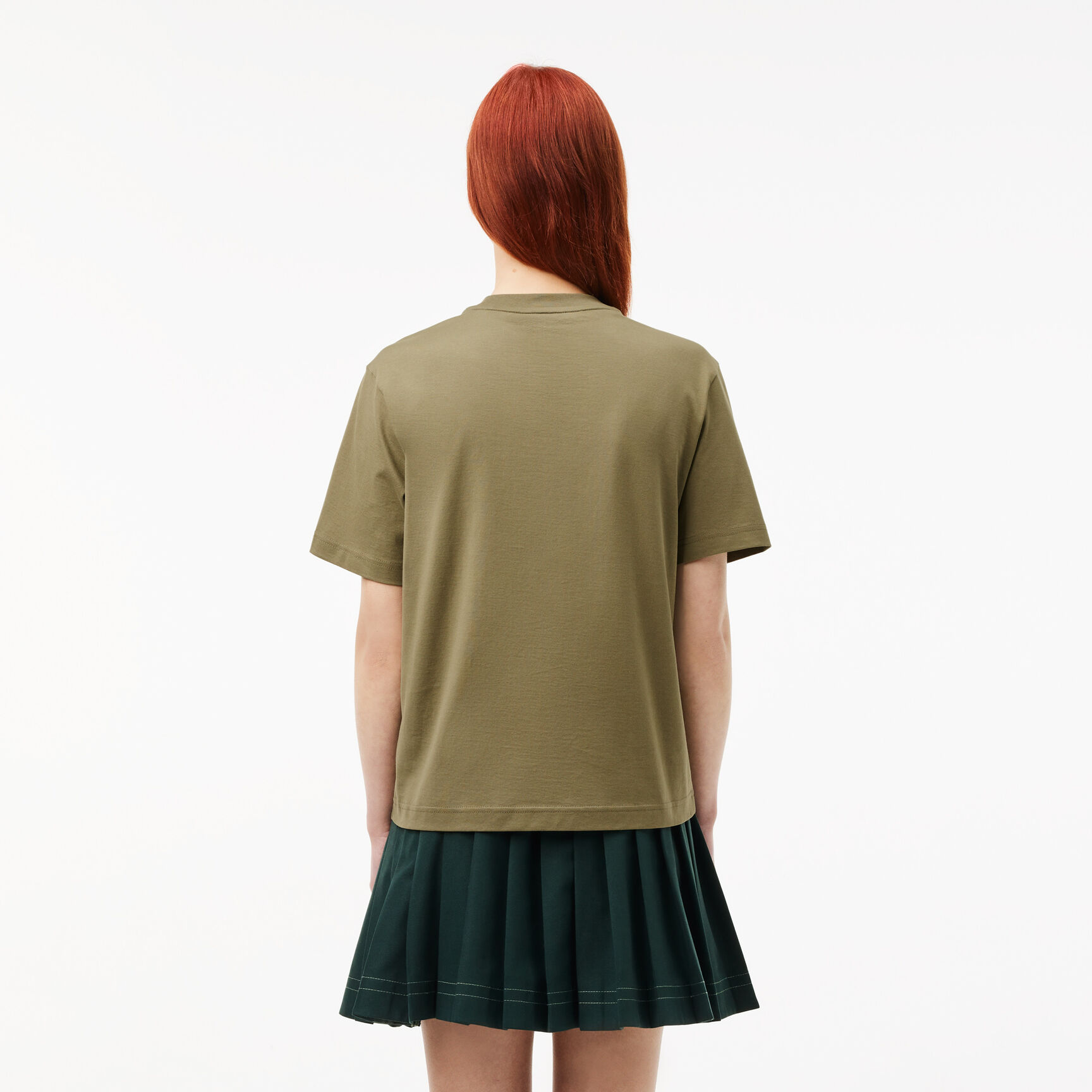 تي شيرت قطني ناعم بقصّة مريحة Relaxed Fit Lightweight Cotton Pima Jersey T-shirt - TF7215-00-BMY