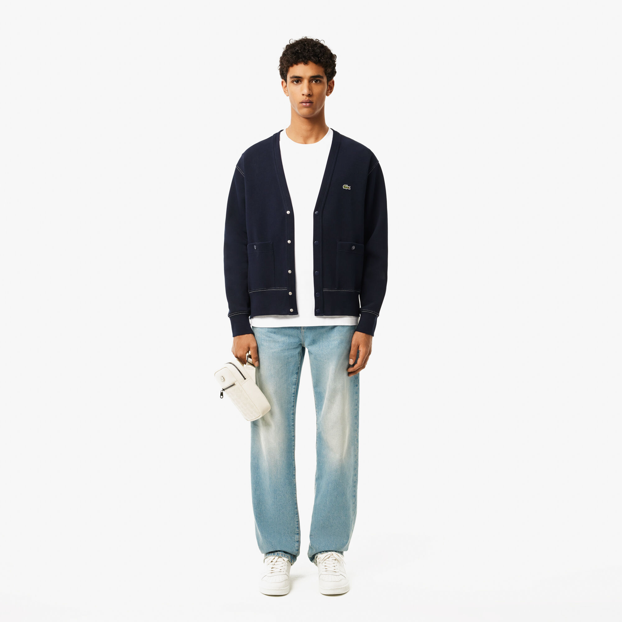 LACOSTE / FRANCE CARDIGAN 短丈 LACOSTE / FRANCE CARDIGAN 短丈 - メルカリ