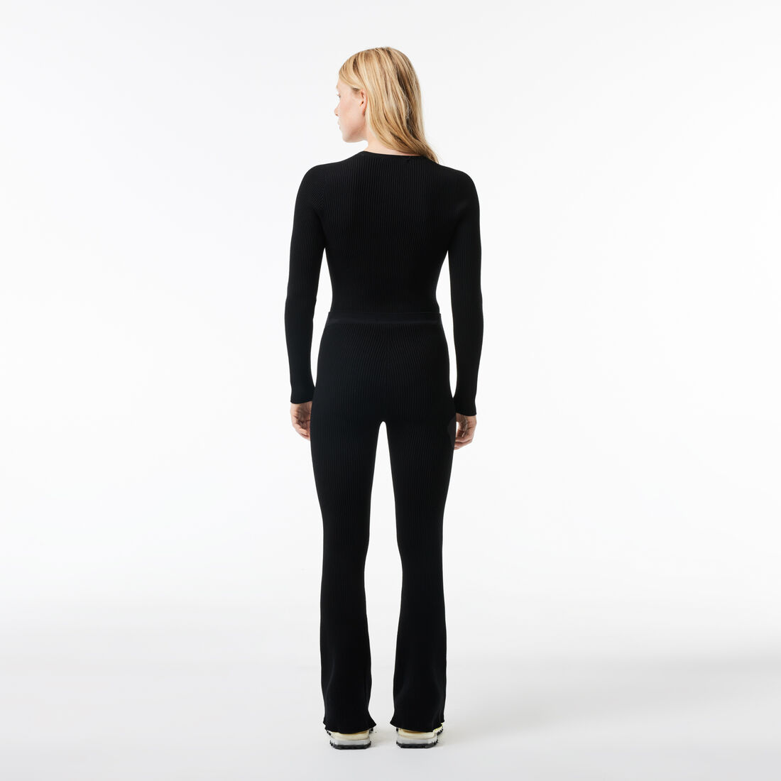 Seamless Ribbed Knit Flared Leggings Seamless Ribbed Knit Flared Leggings - OF0661-00-031