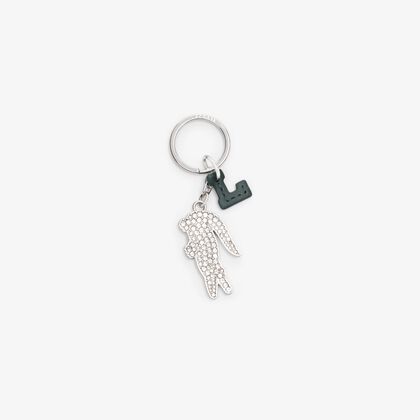 Diamante Crocodile L Charms Key Ring