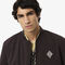 lacoste retro badge water repellent bomber jacket