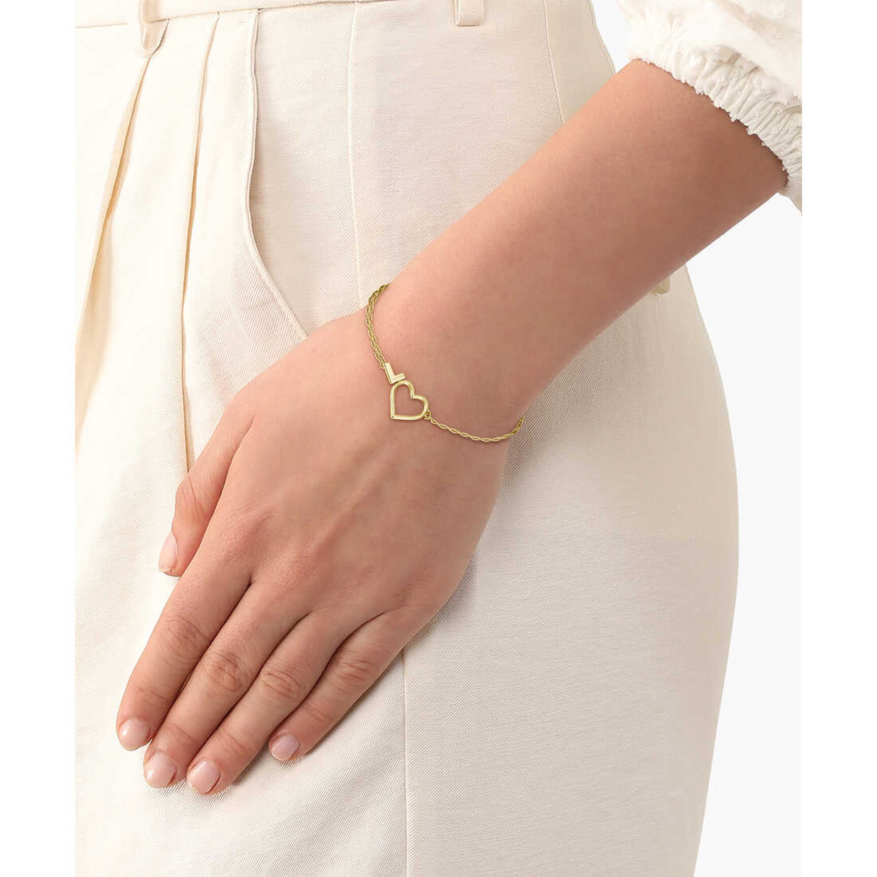 Women Volte Wrist Band Bracelet - 2040016-GLD
