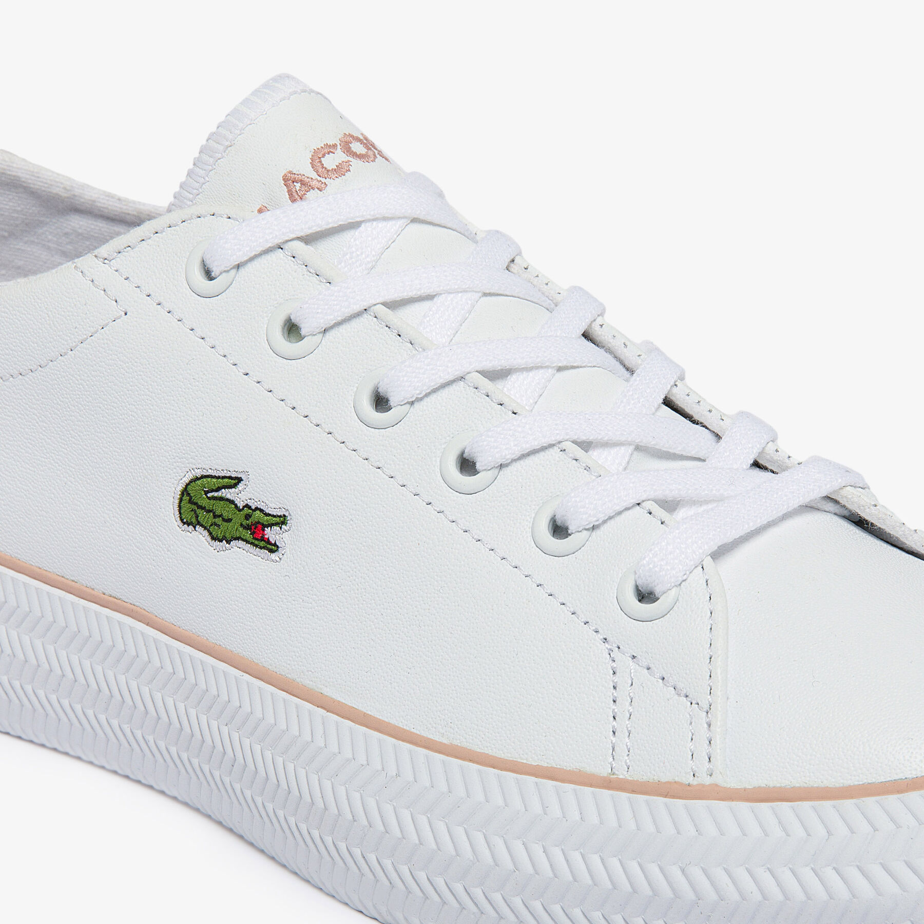 Women's Gripshot BL Leather and Synthetic Trainers lacoste women s gripshot bl leather and synthetic trainers