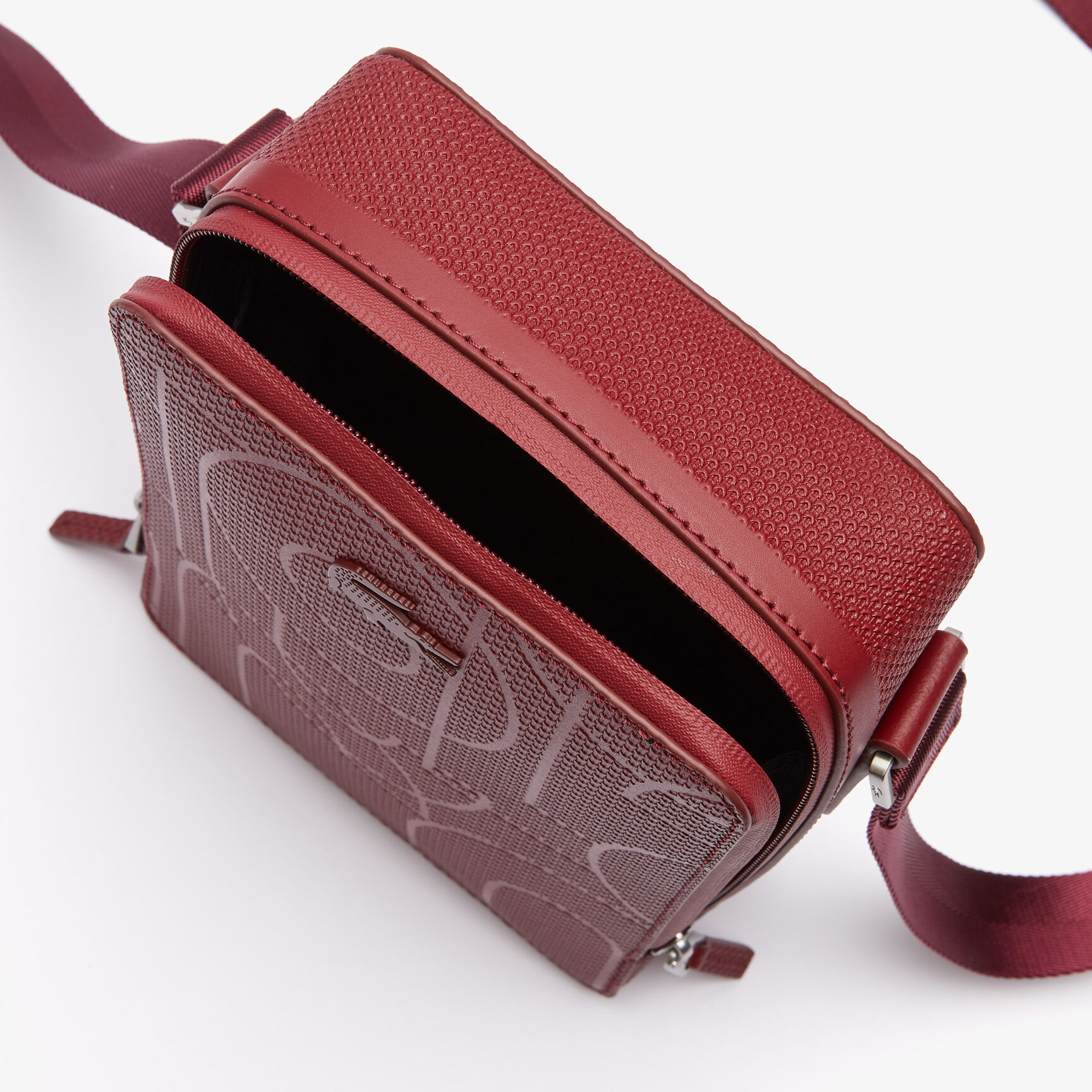 Men&rsquo;s Chantaco Graphic Piqu&eacute; Leather Vertical Zip Crossbody Bag