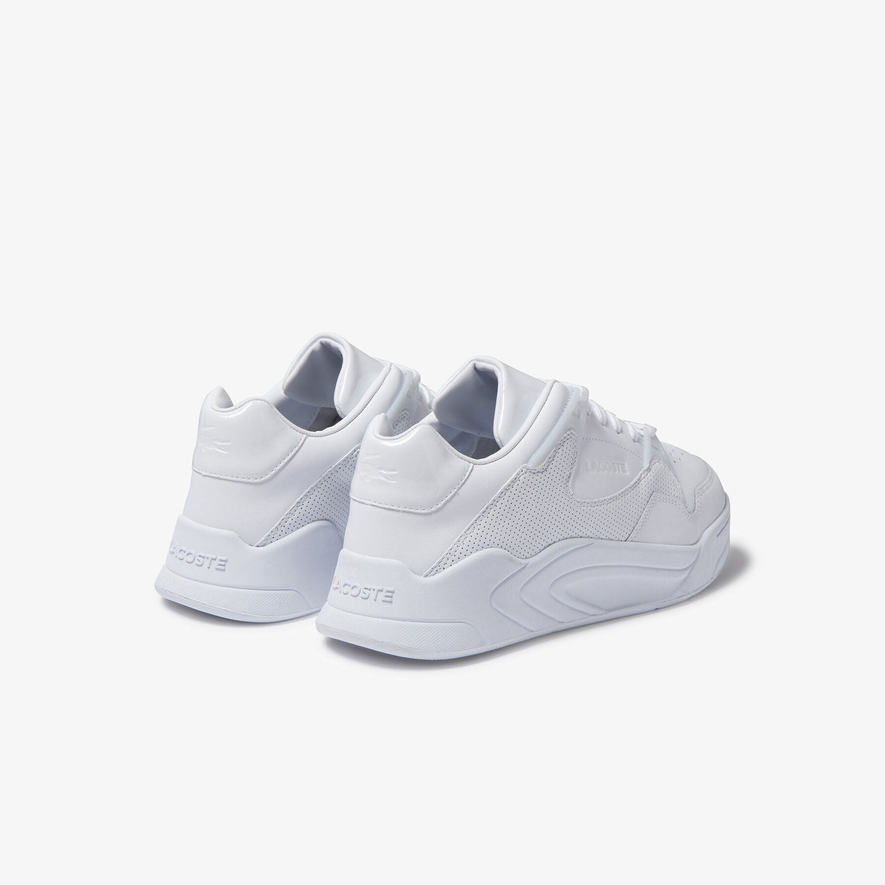 lacoste men s court slam tonal leather sneakers
