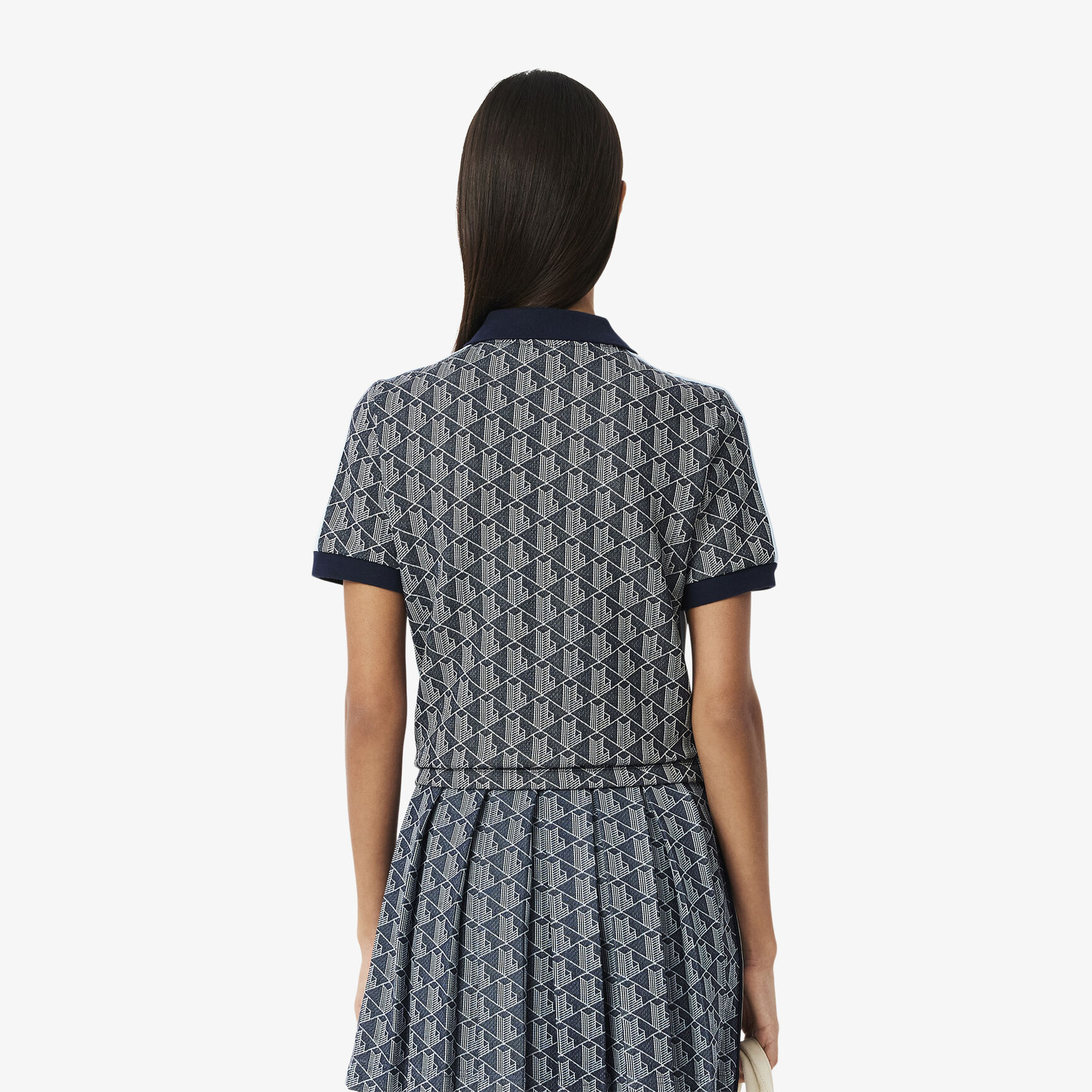 Slim Fit Monogram Jacquard Polo Shirt - DF3364-00-525