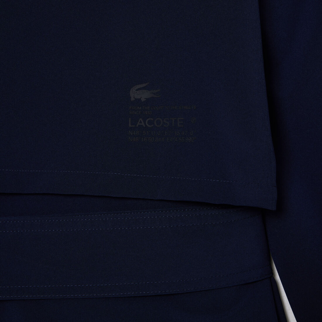 معطف ترنش لاكوست فضفاض بيكيه طبقتين للنساء Women's Lacoste Two-Ply Pique Oversized Trench Coat - BF0022-00-166