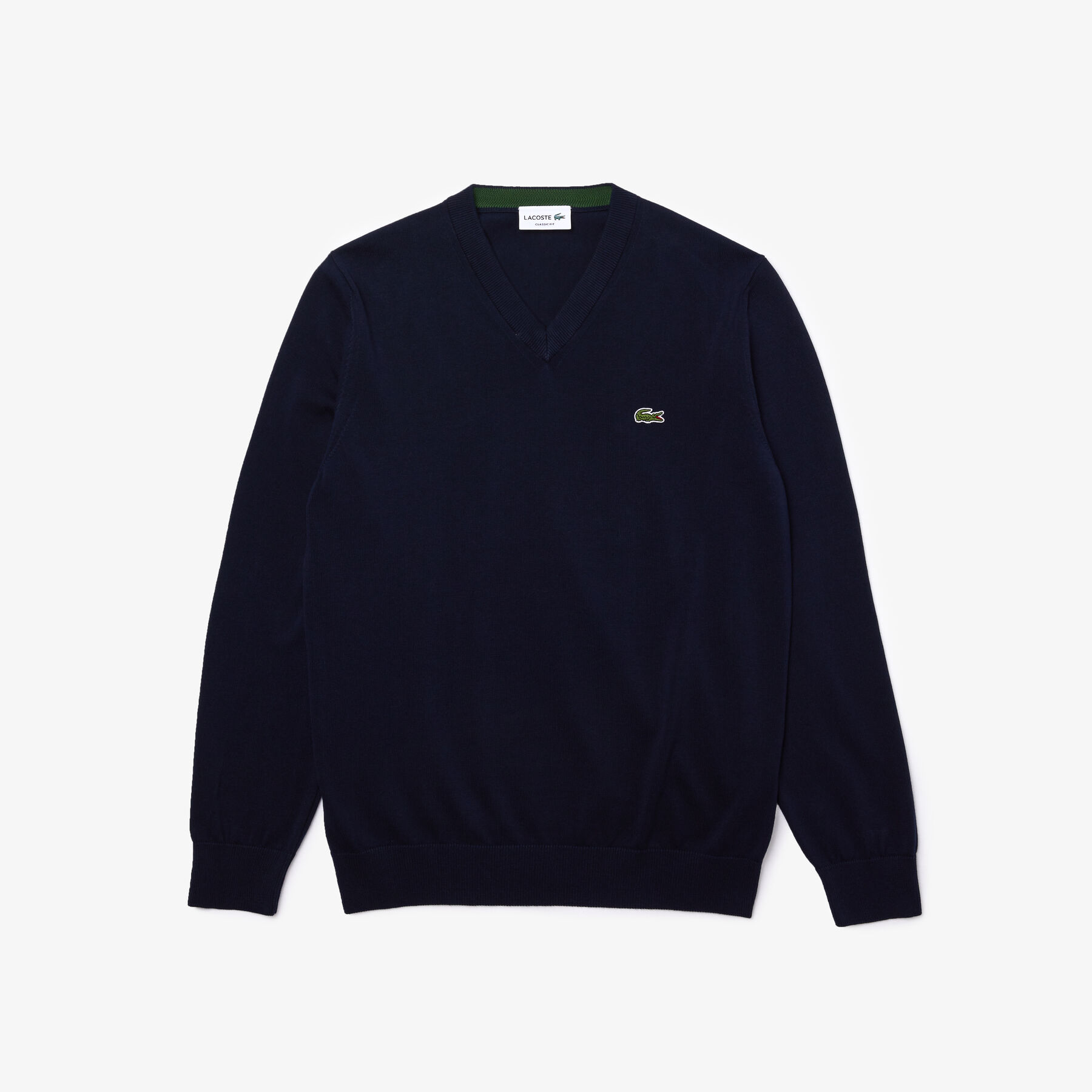 Monochrome Cotton V-neck Sweater lacoste monochrome cotton v neck sweater