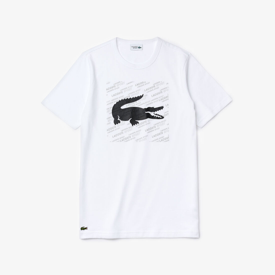Men's Lacoste SPORT Reflective Crocodile Print Cotton T-shirt Men's Lacoste SPORT Reflective Crocodile Print Cotton T-shirt