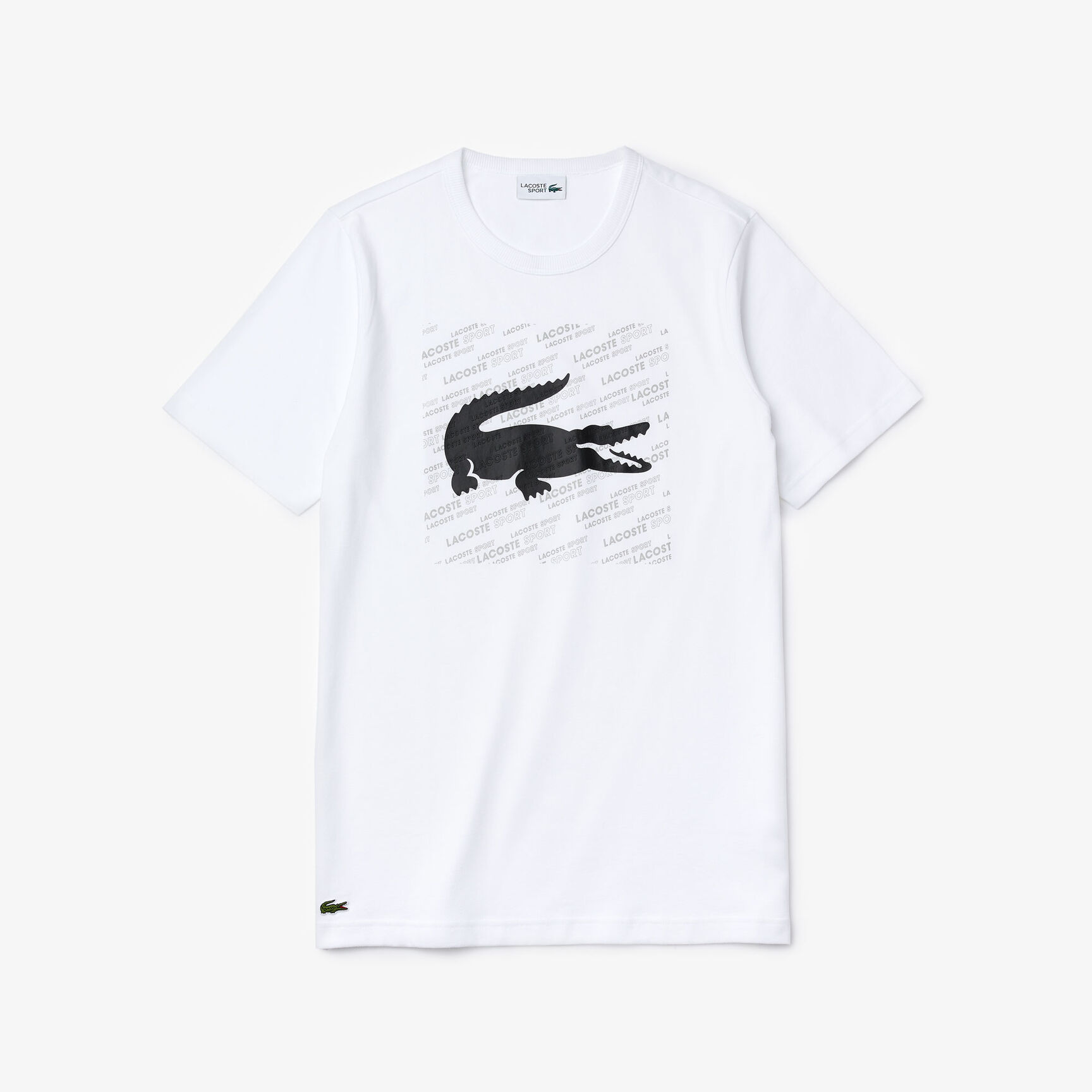 Men's Lacoste SPORT Reflective Crocodile Print Cotton T-shirt Men's Lacoste SPORT Reflective Crocodile Print Cotton T-shirt