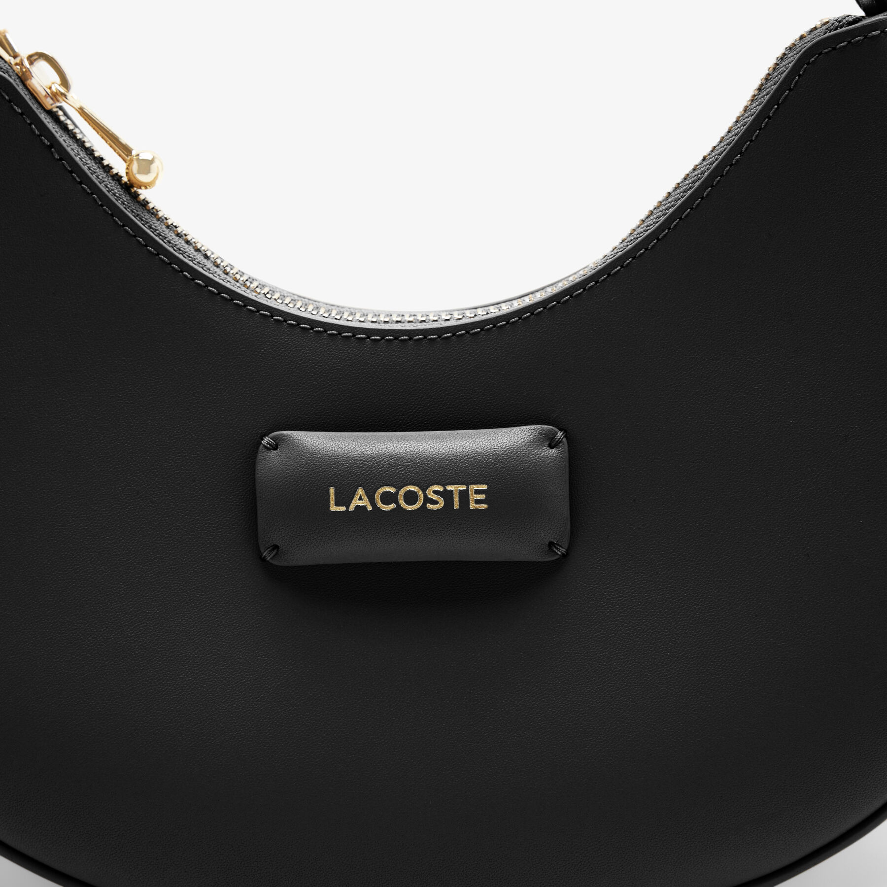 small lacoste casual half moon purse