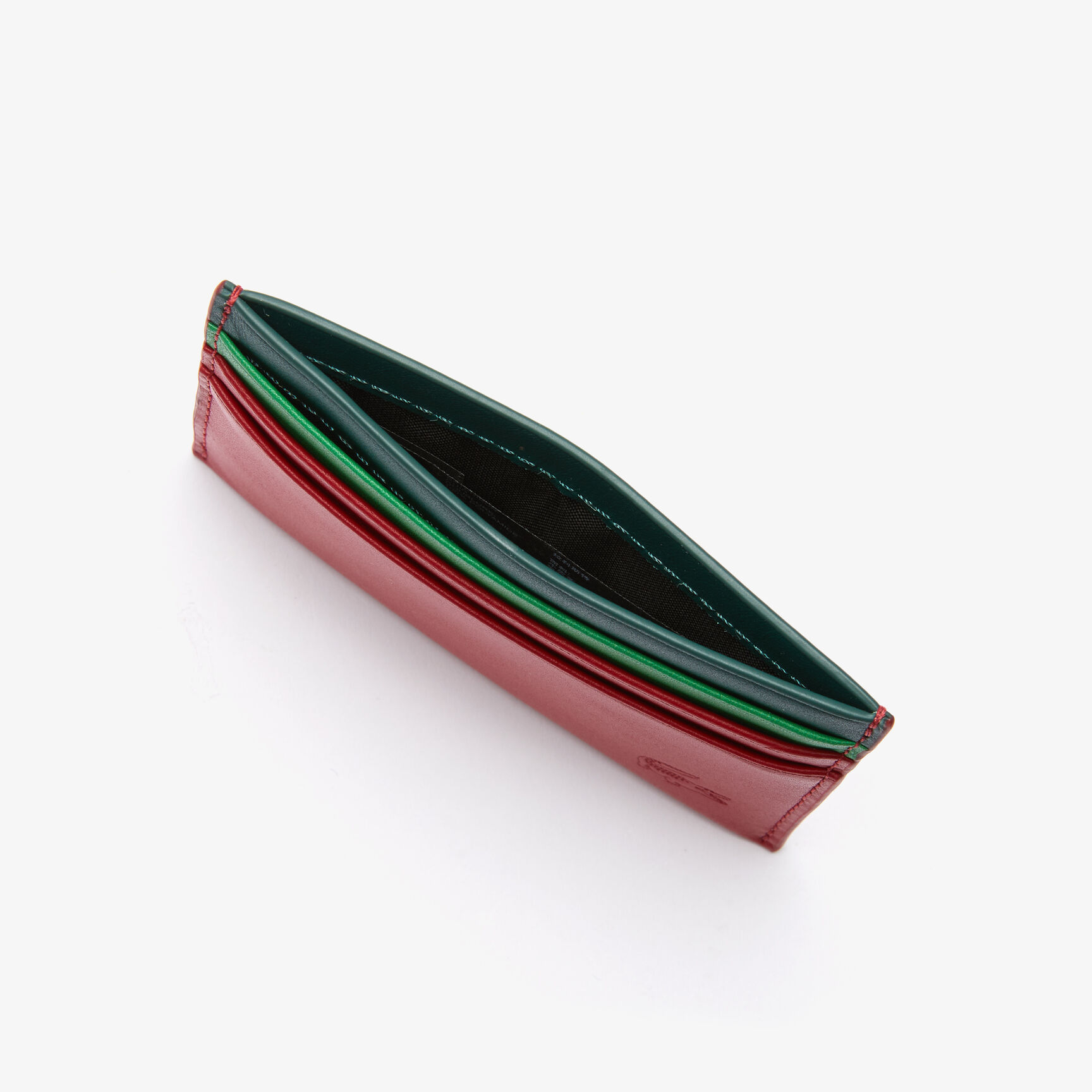 حافظة بطاقات جلدية ناعمة ثلاثية الألوان للرجال