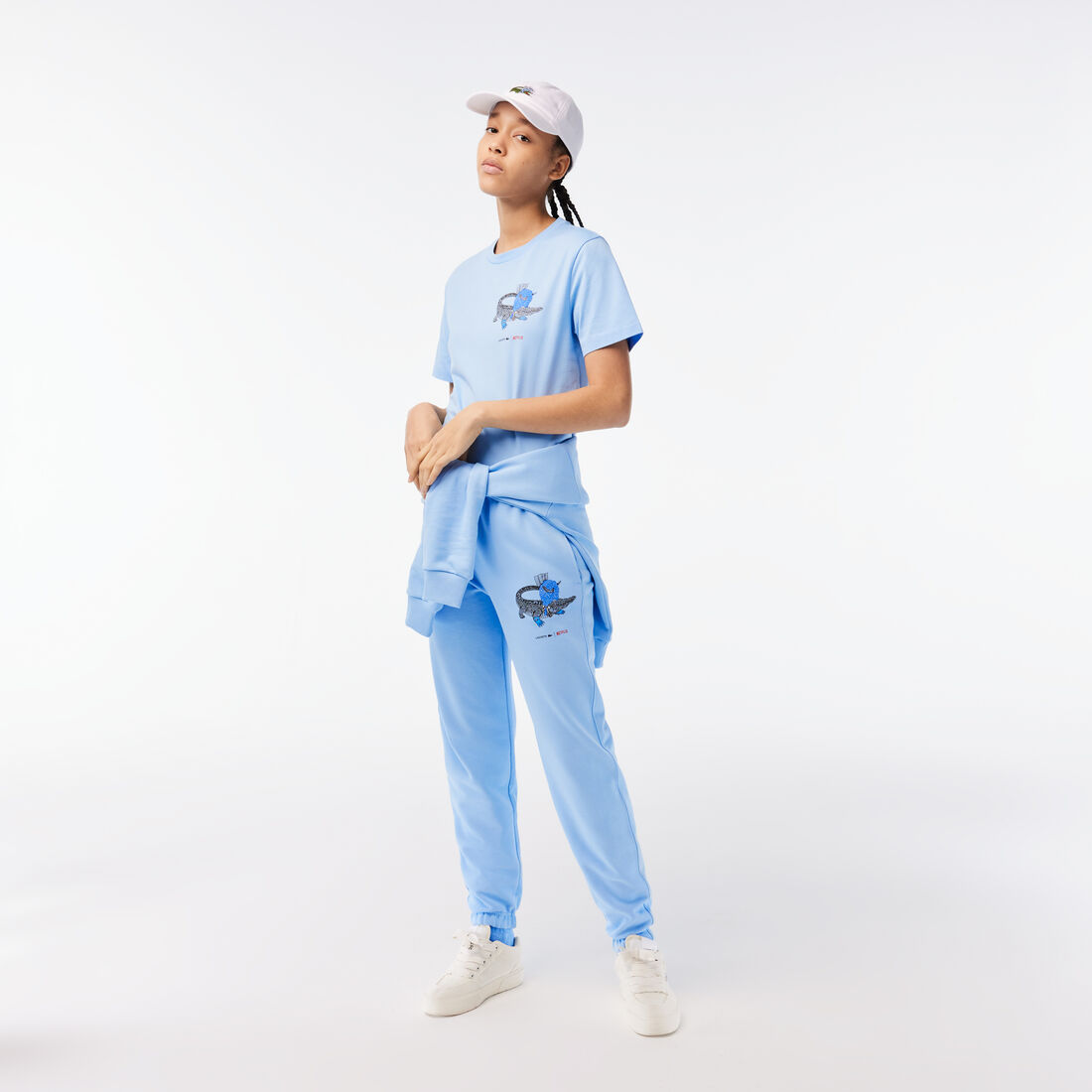 تيشيرت قطن جيرسيه عضوي للنساء مجموعة Lacoste x Netflix تيشيرت قطن جيرسيه عضوي للنساء مجموعة Lacoste x Netflix