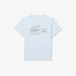 lacoste crocodile embroidery cotton t shirt