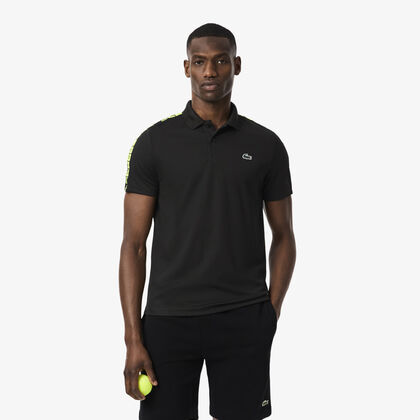 Ultra Dry Branded Stripe Tennis Polo Shirt