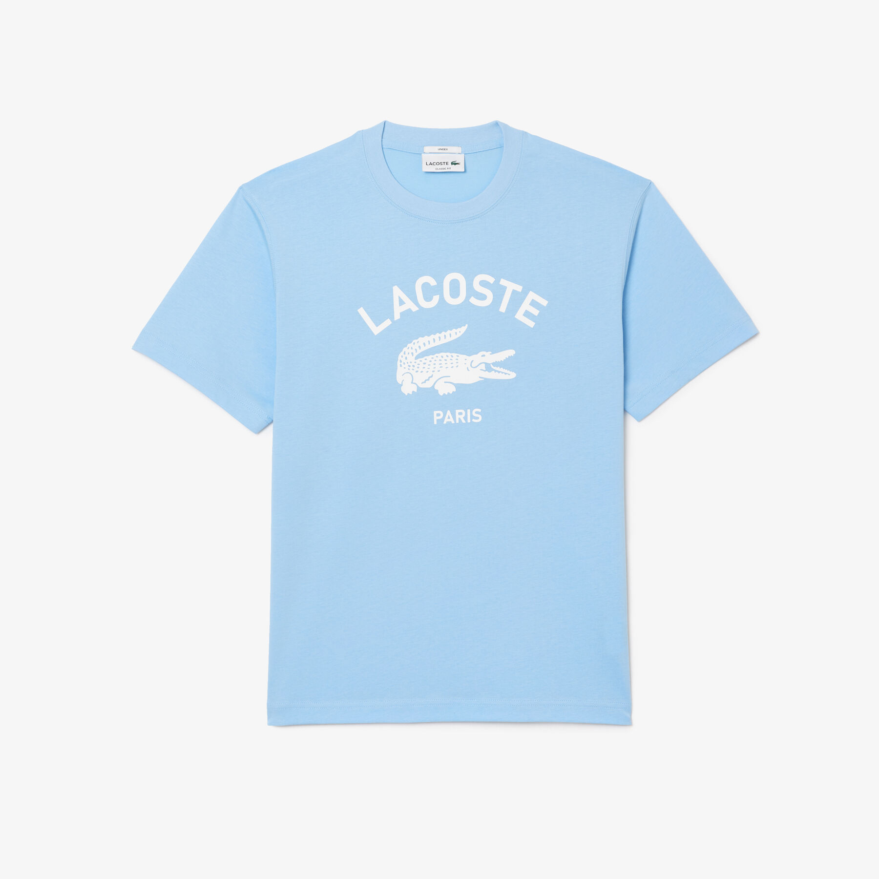 Signature Print Cotton T-shirt lacoste signature print cotton t shirt
