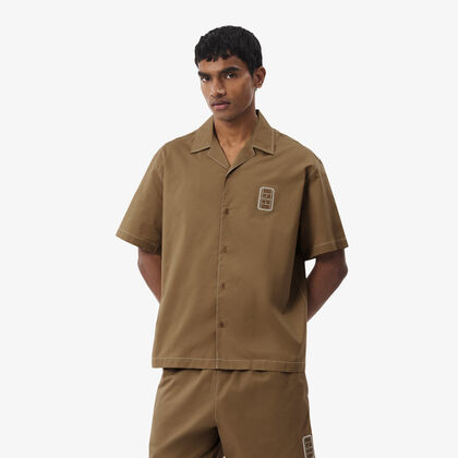 Relaxed Fit Short Sleeved Cotton Shirt