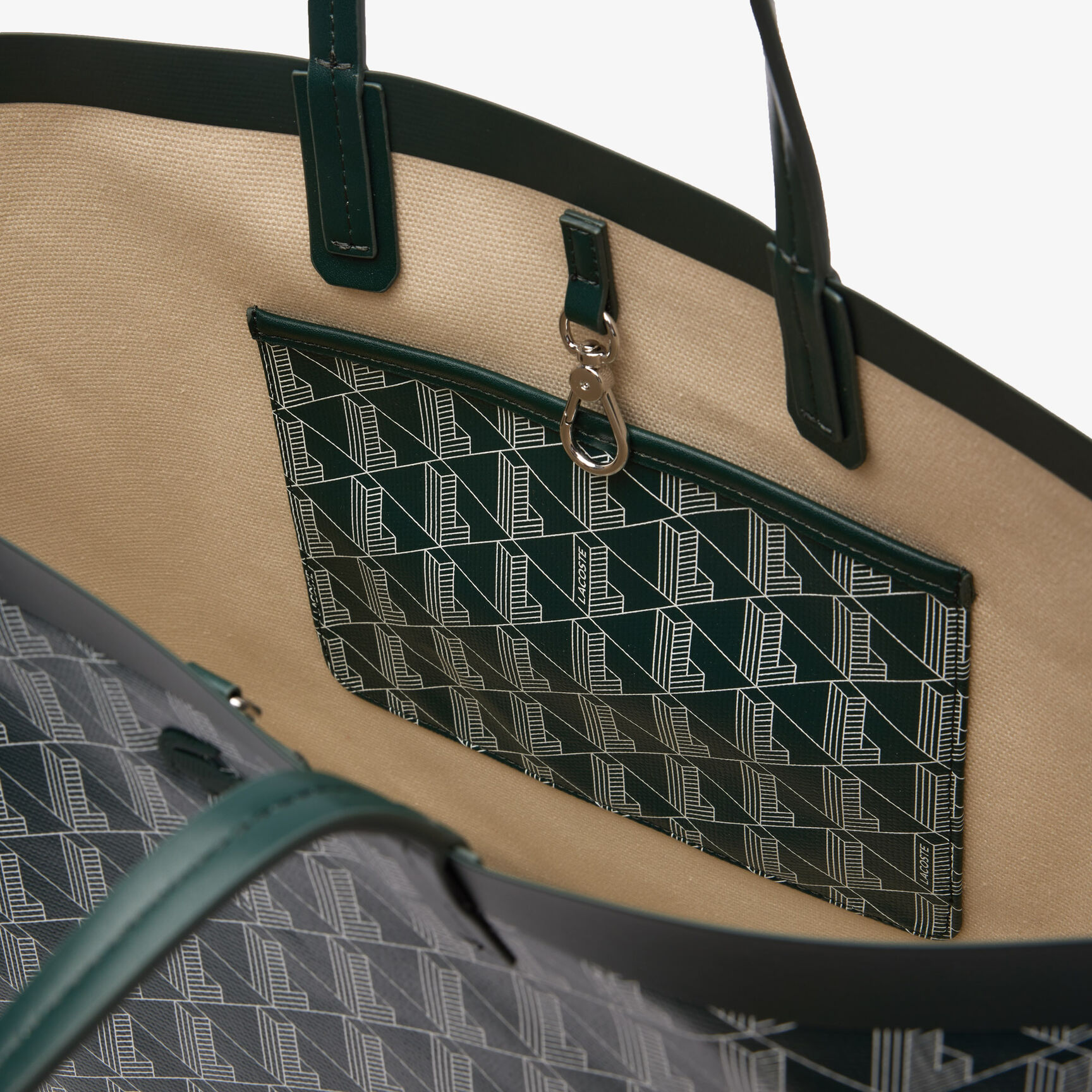 حقيبة زيلي مع حقيبة قابلة للإزالة Zely Coated Canvas Monogram Medium Tote - NF4344ZE-M44