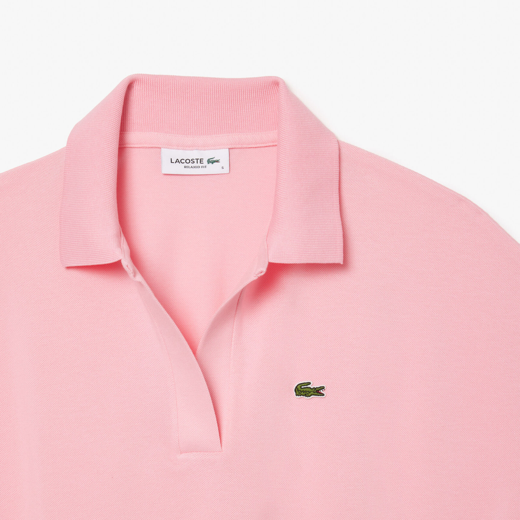 Open Neck Fluid Pique Polo Shirt - PF0504-00-7SY