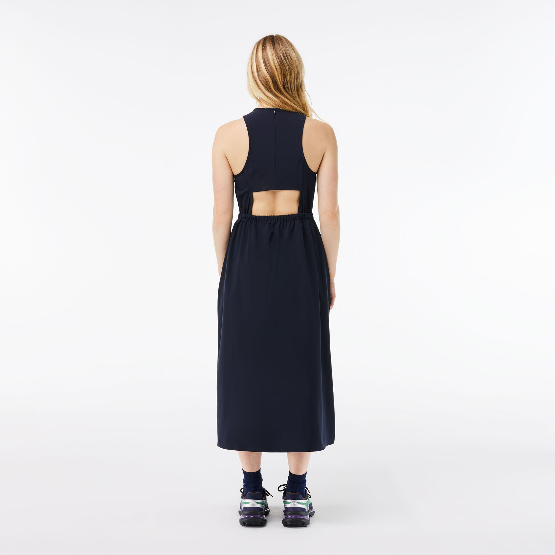 Sleeveless Open Back Dress lacoste sleeveless open back dress