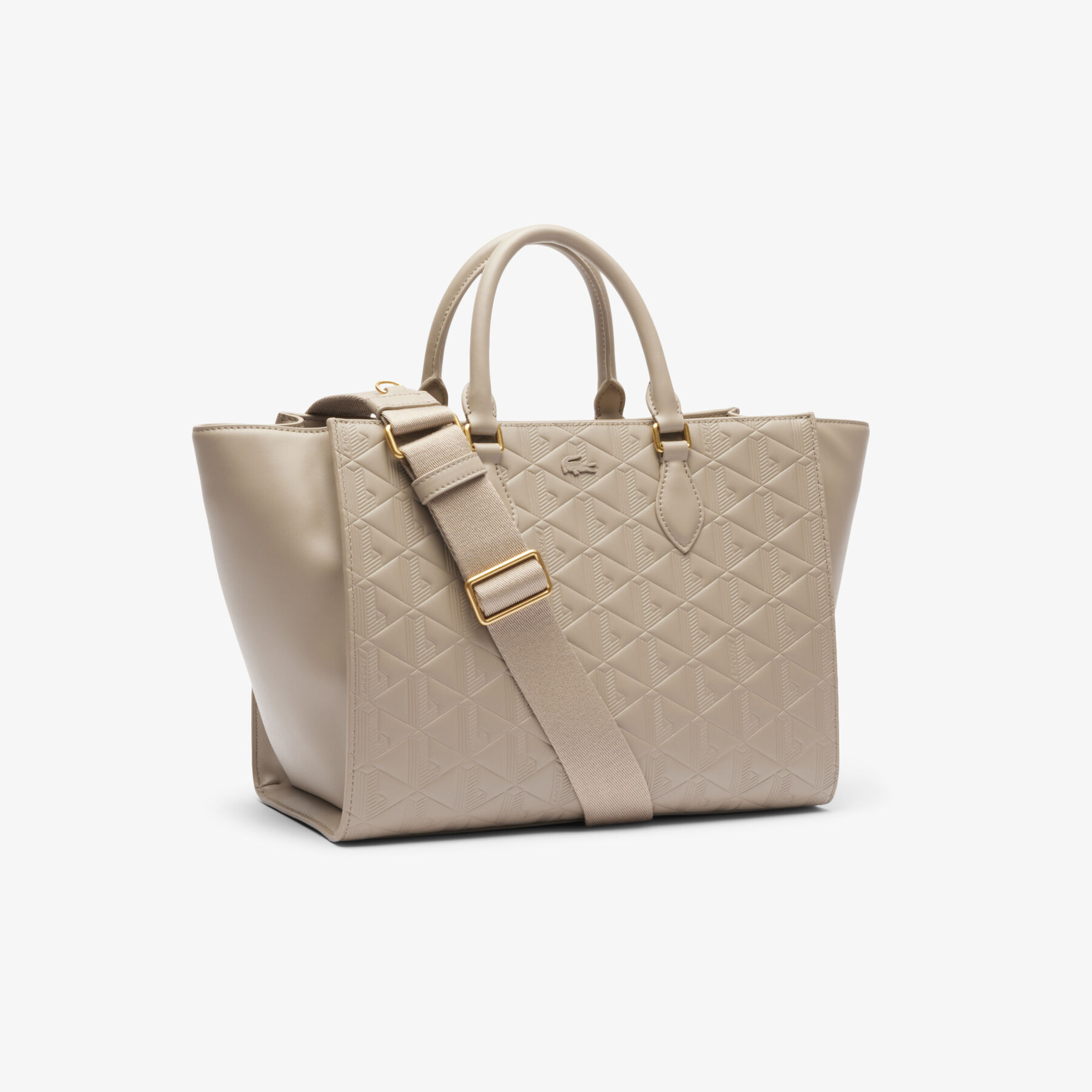 Large Maheki Monogram Tote lacoste large maheki monogram tote
