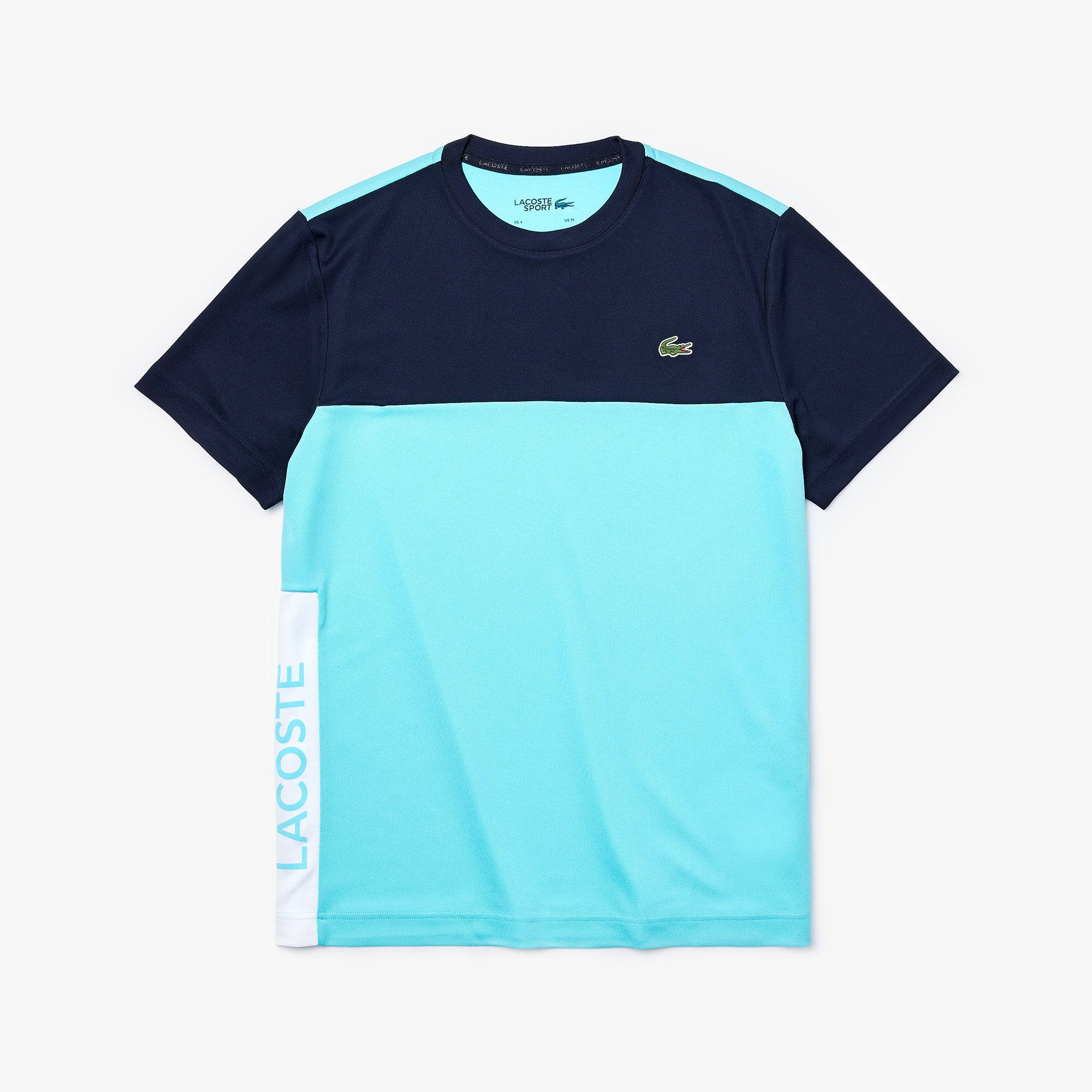 Men's Lacoste SPORT Colourblock Breathable Piqué T-shirt