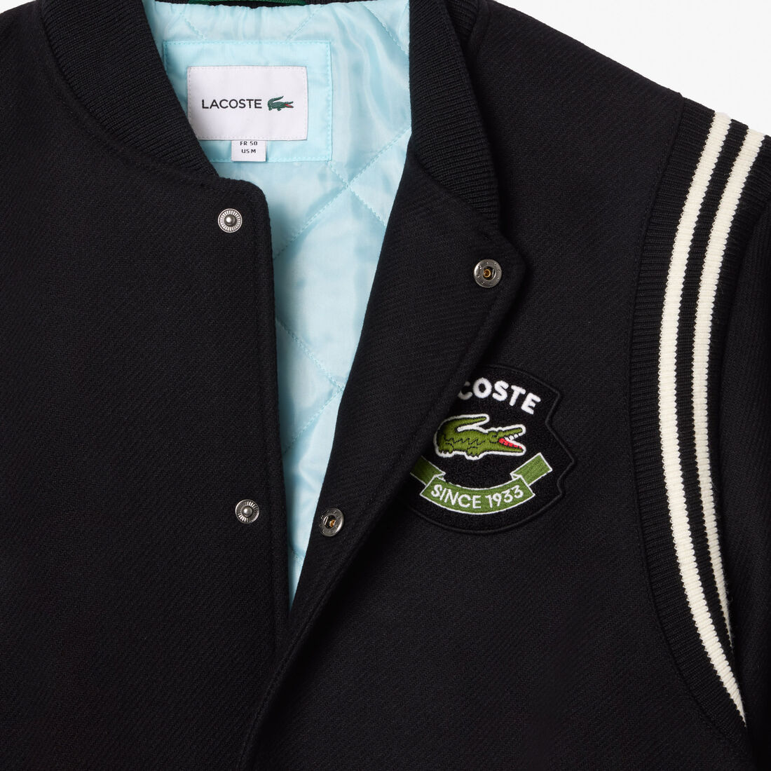 Wool Contrast Badge Varsity Jacket Wool Contrast Badge Varsity Jacket - BH2898-00-031