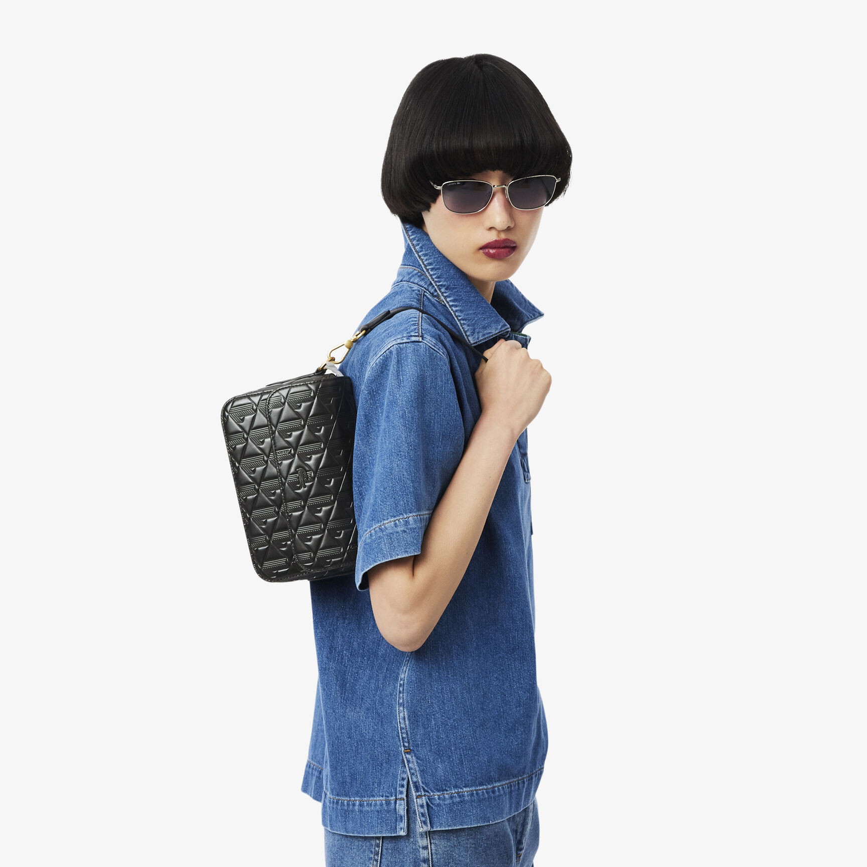 Maheki Embossed Leather Shoulder Bag - NF4712MH-000