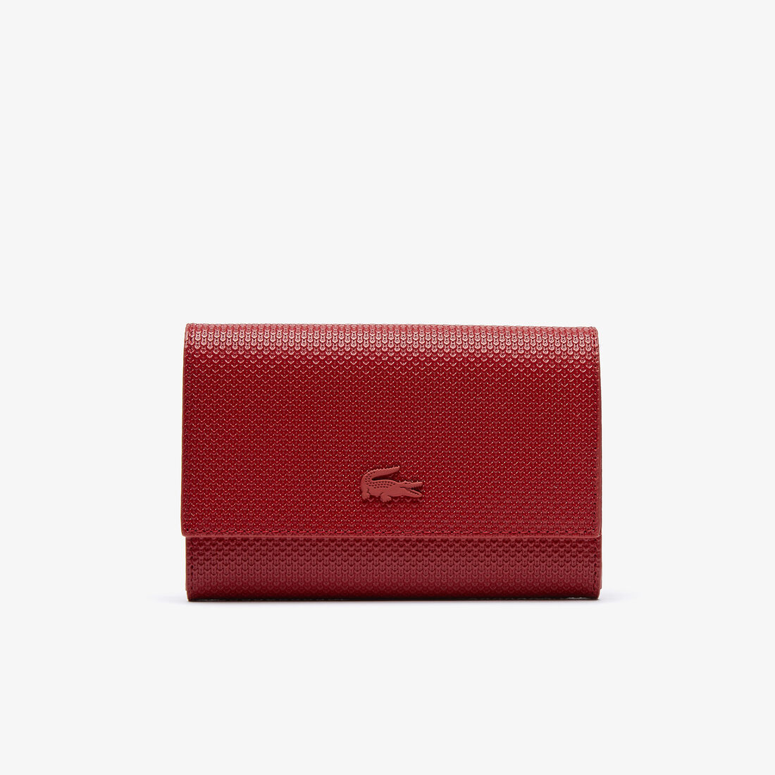 محفظة بقلاب وكبسون من جلد البيكيه غير اللامع مجموعة Chantaco للنساء