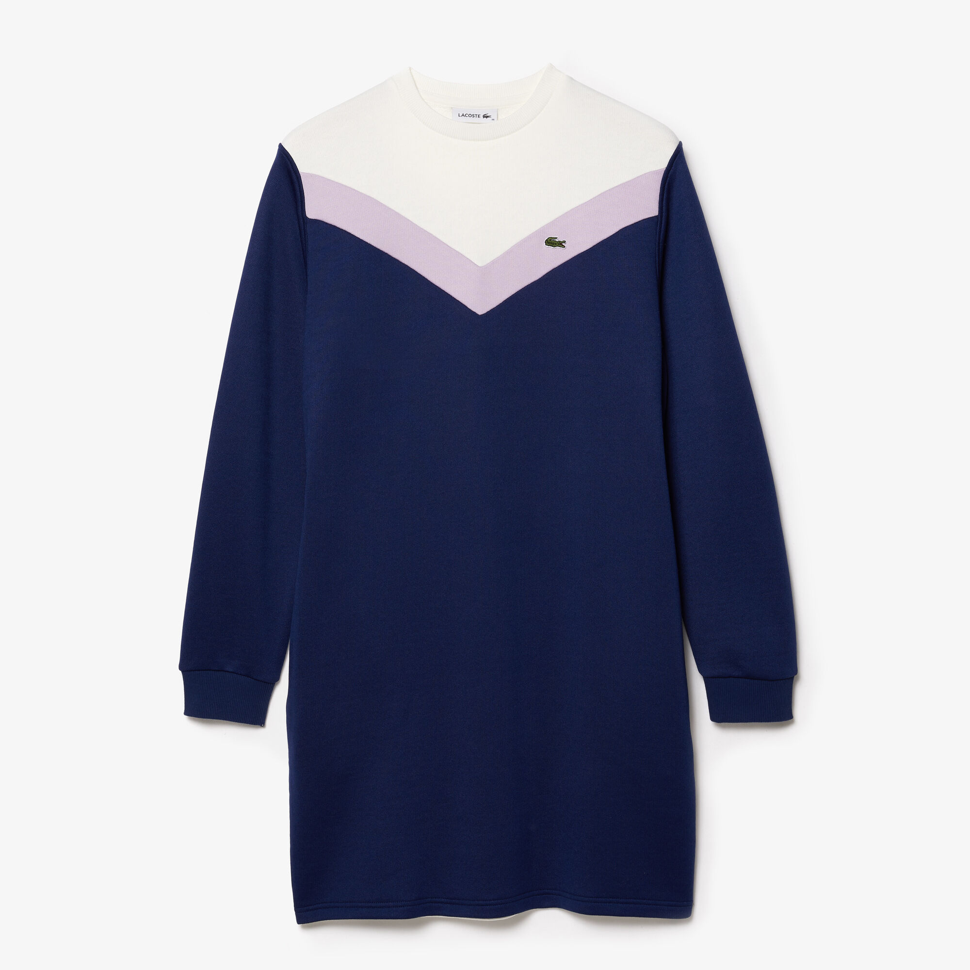 Women's Colourblock Fleece Sweatshirt Dress