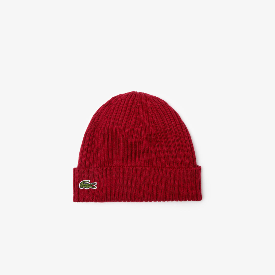 Rib Knit Brushed Wool Beanie Unisex Lacoste Ribbed Wool Beanie - RB0001-00-476