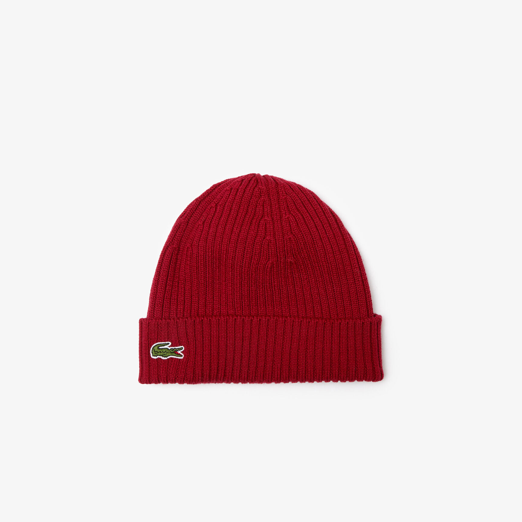 Rib Knit Brushed Wool Beanie Unisex Lacoste Ribbed Wool Beanie - RB0001-00-476