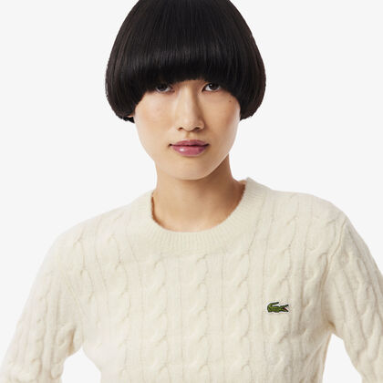 Cable Knit Wool Sweater