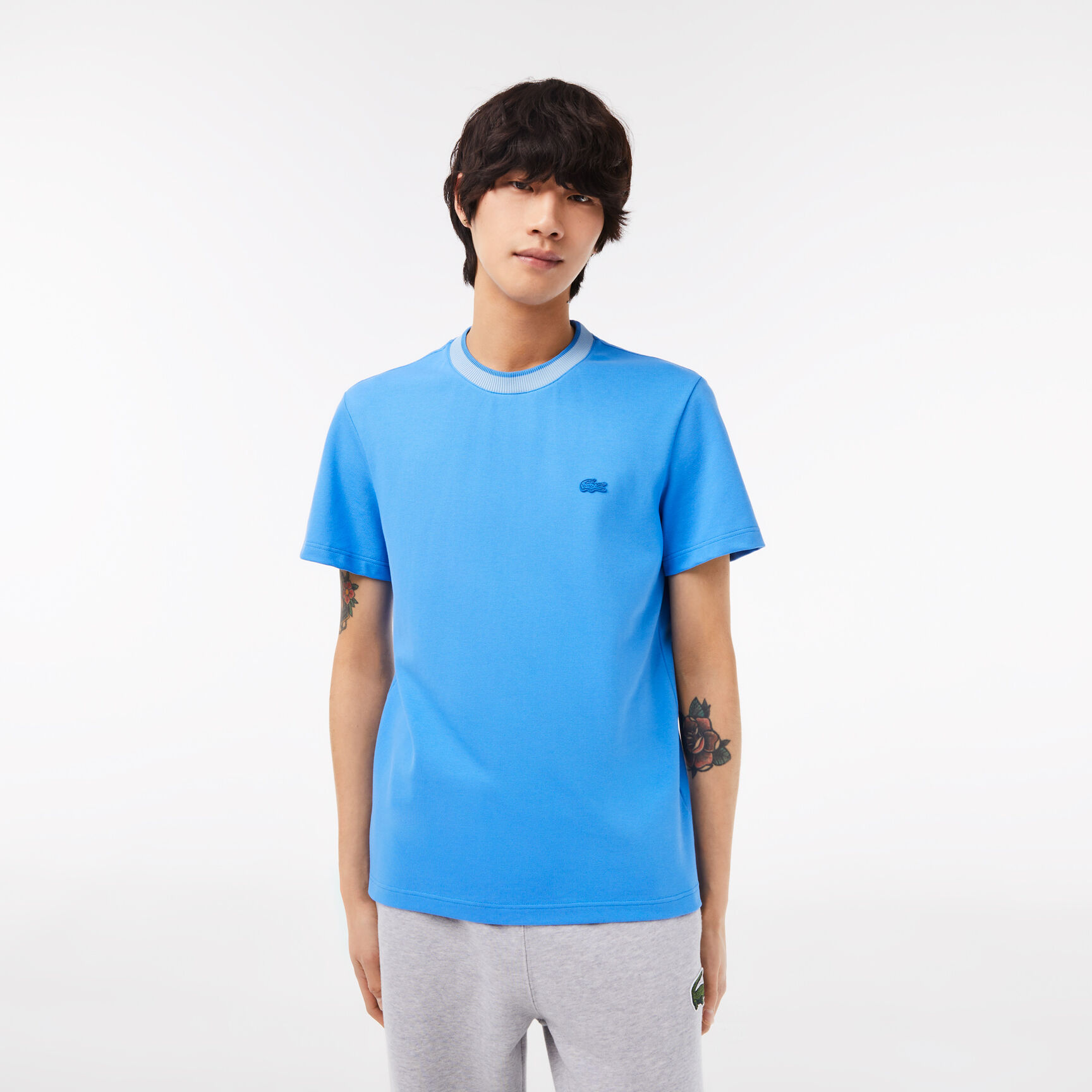 Men's Lacoste Regular Fit Stretch Pique T-shirt Men's Lacoste Regular Fit Stretch Pique T-shirt