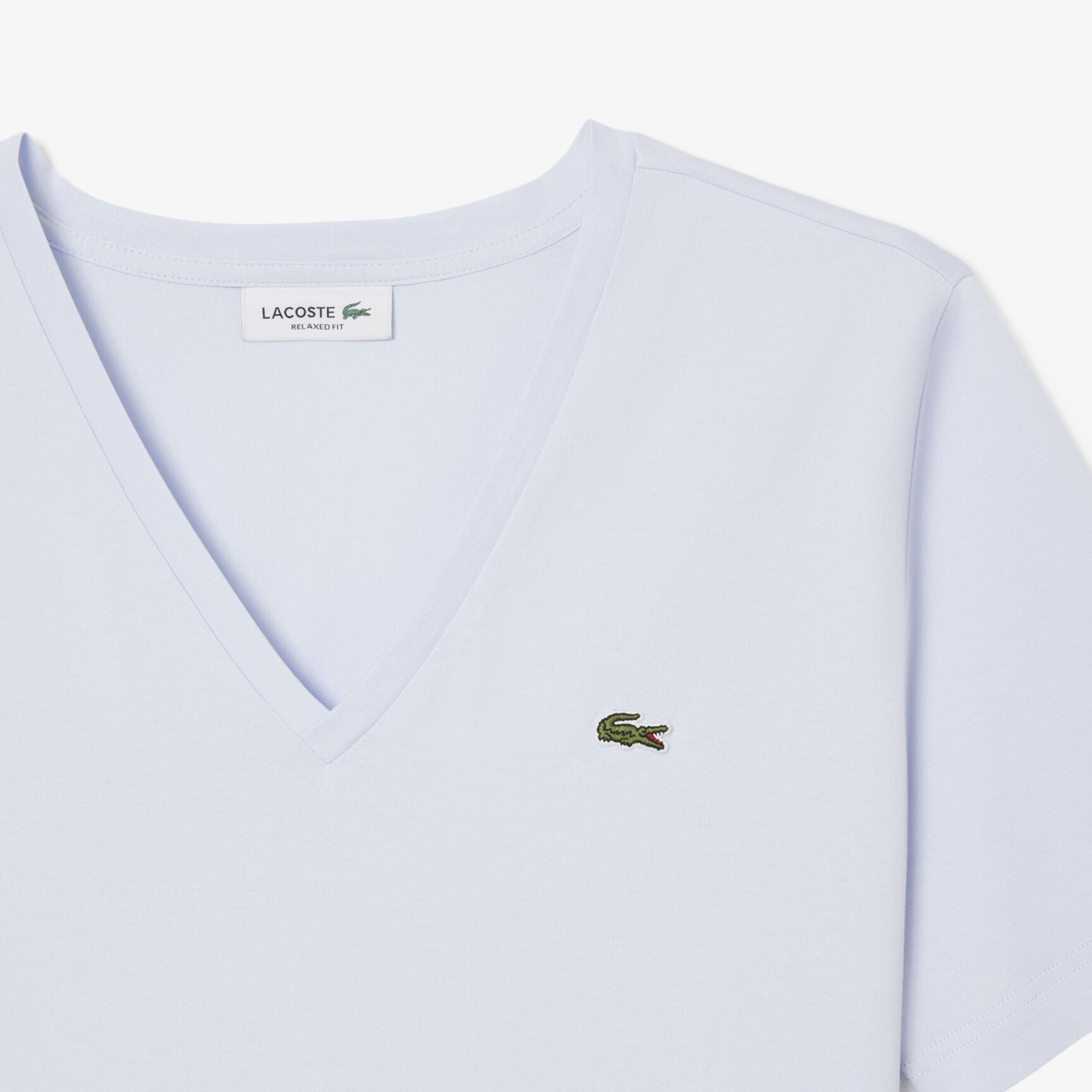 Relaxed Fit Soft Cotton V Neck T-shirt Relaxed Fit Soft Cotton V Neck T-shirt - TF7300-00-J2G