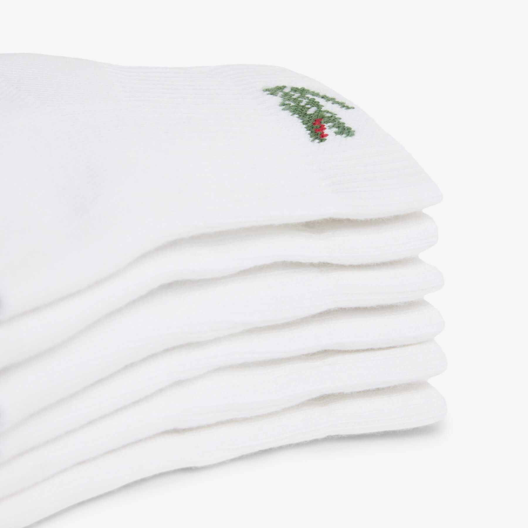 6-Pack Striped Cotton Ankle Socks lacoste 6 pack striped cotton ankle socks